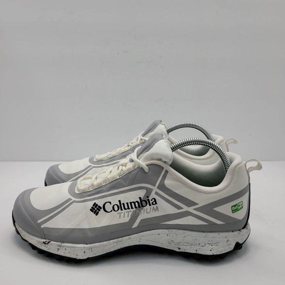 Columbia Titanium Men\'s Hiking Shoes White Grey BM4592-100 US Size 9.5 main image 4